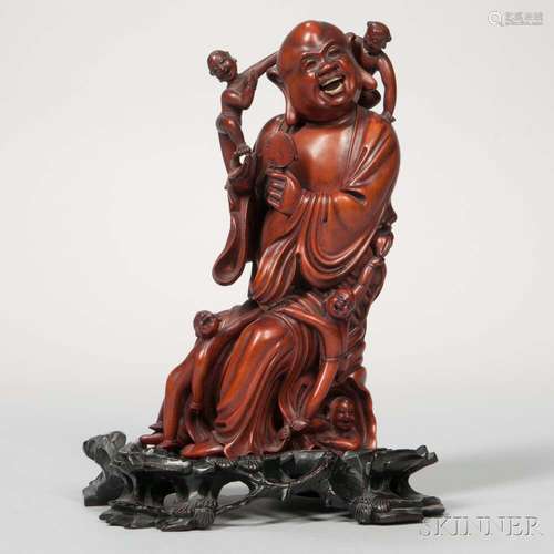 Boxwood Carving of Budai