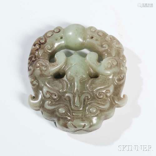 Carved Jade Pendant