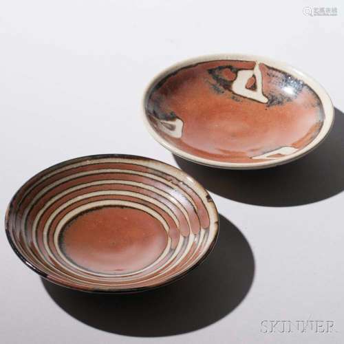 Two Stoneware Dishes,