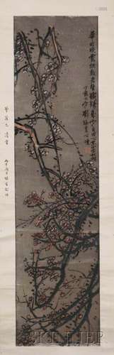 Hanging Scroll Depicting Blooming Plum Branches