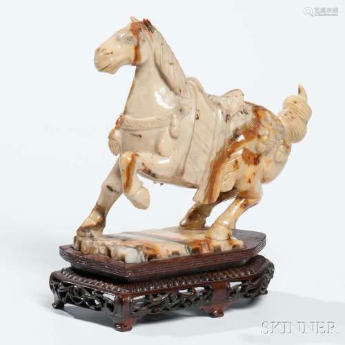 Picture Jasper Carving of a Horse