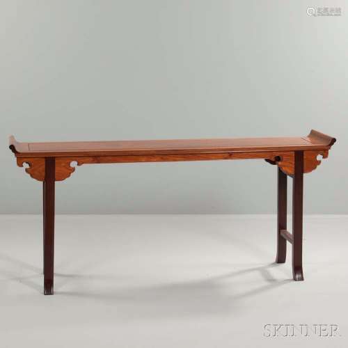 Recessed-leg Hardwood Table