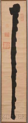 Hanging Scroll Depicting a Zen Staff