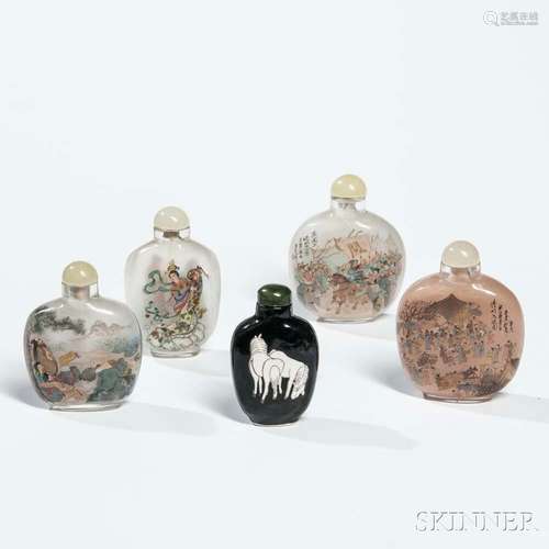 Five Snuff Bottles