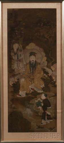 Painting Depicting a Daoist God