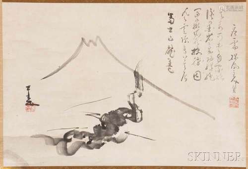 Hanging Scroll Depicting Mt. Fuji