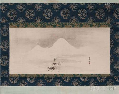 Hanging Scroll Depicting a Landscape