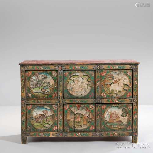 Paint-decorated Cabinet