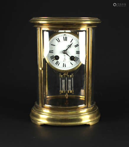 19世纪亨达利鎏金铜座钟