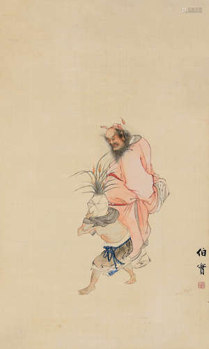 李伯實 (b.1924) 鍾馗 立軸