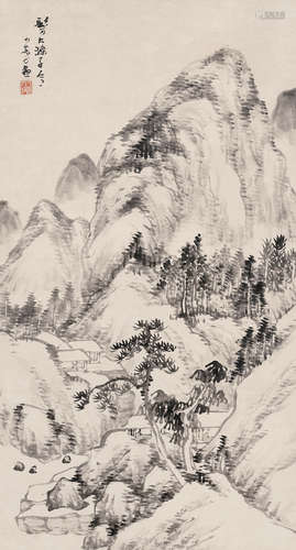 松  年 (1837-1906) 山水 立軸