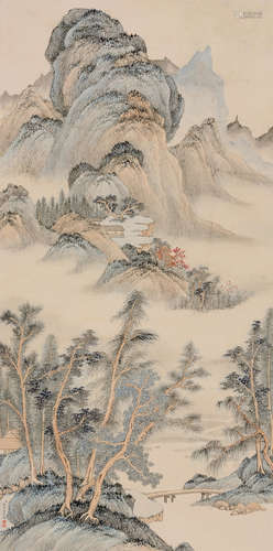 錢維喬 (1739-1806) 山水 立軸