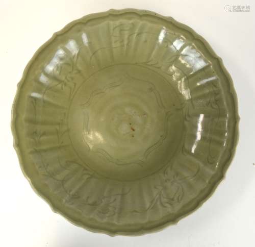 Chinese Longquan Glazed Celadon Plate