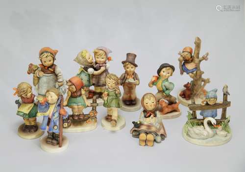 11 Pieces of Hummels Gobel From Germany 1950's