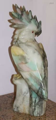 Lebaster Stone Carved Parrot , Multiple Color