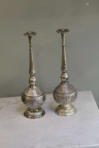 Pair of Silver Indian Antique