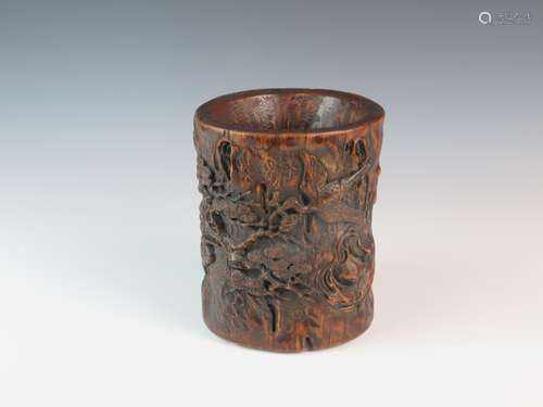 A Chinese Agalloch Brush Pot