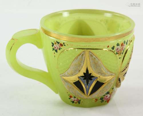 Bohemian Opaline Glass Mug