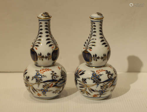 Pair of Meissen Porcelain Cover Vase