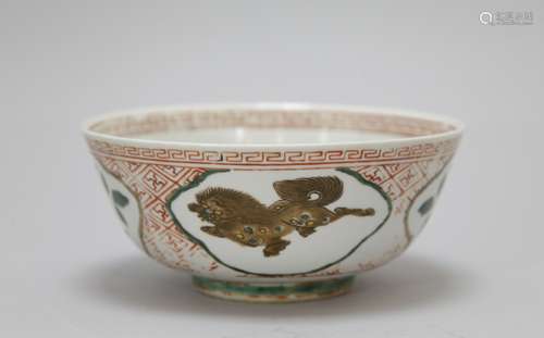 Chinese Famille Rose Porcelain Bowl, Marked