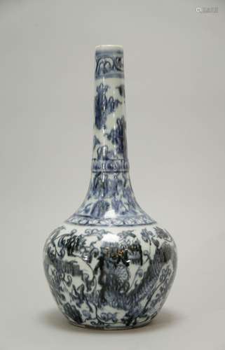 Chinese Blue/White Porcelain Vase