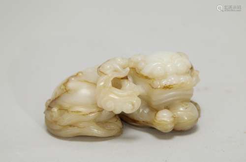 Chinese Jade Carved Beast