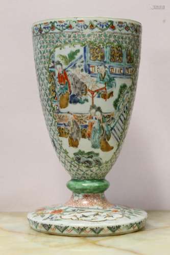 19th.C Chinese  Rose Medallion Vase