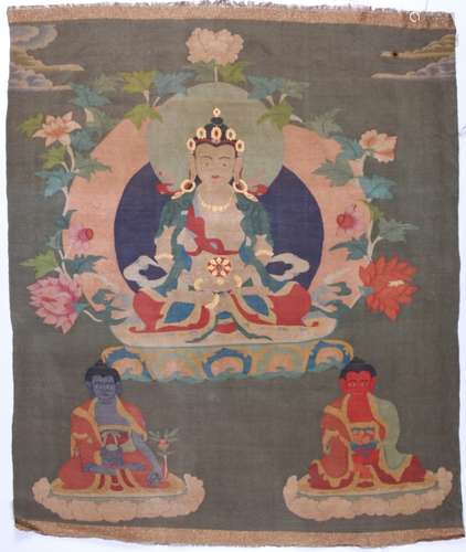 Chinese Silk Embroidery Thangka