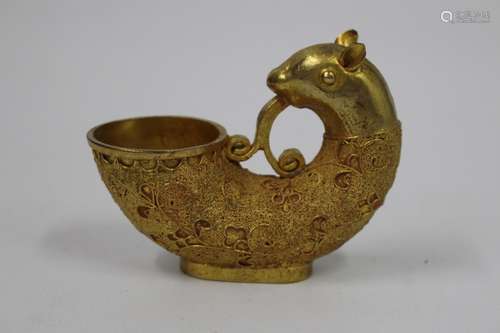 Chinese Gilt Bronze Pot