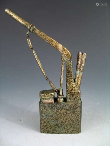 Chinese bronze smoking device.