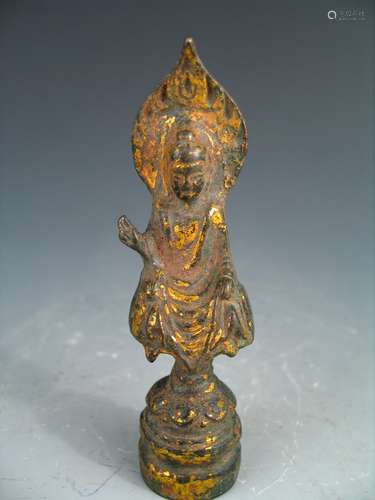 Chinese gilt bronze buddha