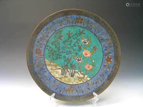 Chinese Cloisonné Charger.