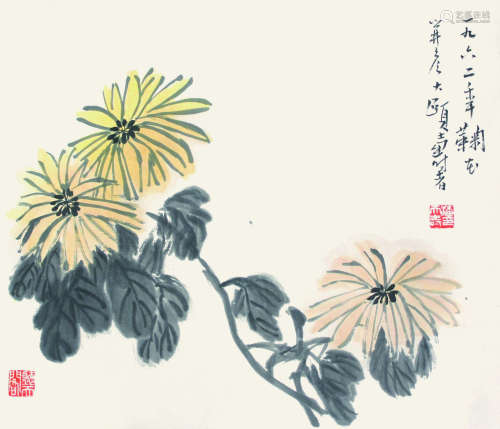潘天寿  花卉