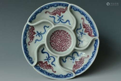 A Puce-Enameled Dish, Qianlong Mark and Period