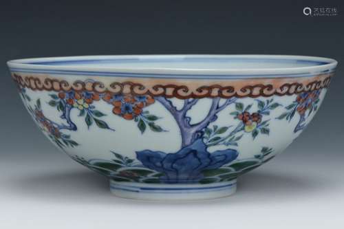 A Doucai Bowl, Yongzheng Mark and Period