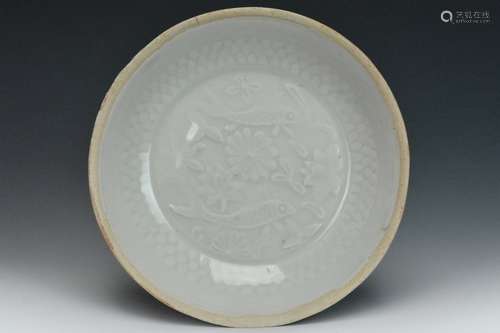 A Qingbai Twin Fish Dish, Southern Song Dynasty