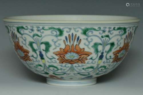 An Imperial Doucai Bowl, Daoguang Mark and Period