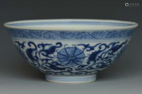 A Blue and White Bowl, 19th Century