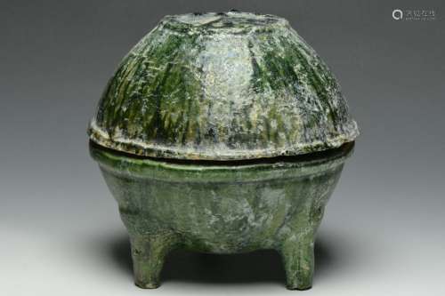 A Tripod Vessel and Cover, Han Dynasty