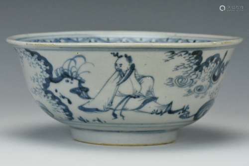 A Ming Blue and White Bowl, 15th Century