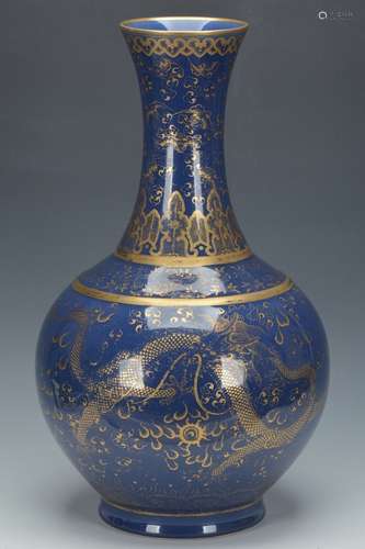 An Imperial Dragon Vase, Guangxu Mark and Period