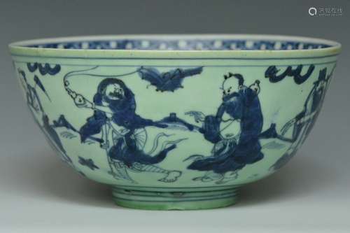 A Ming Eight Immortals Bowl, 16th Century