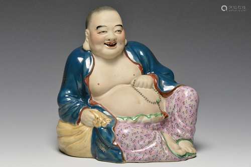 A Famille Rose Figure of Budai, Republic Period