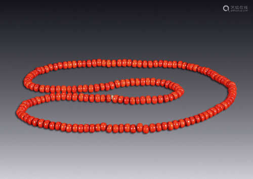 红珊瑚珠串