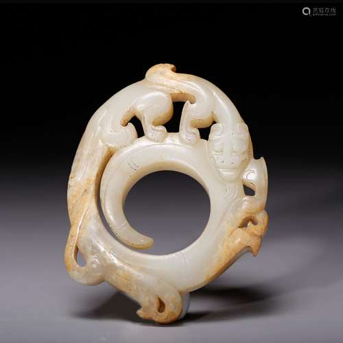 CHINESE DRAGON JADE PENDANT