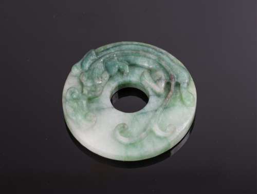 CHINESE JADEITE CHILONG BI