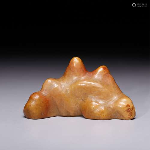 CHINESE SOAPSTONE CARVED BRUSH REST