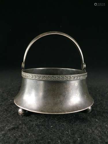 CHINESE REPUBLIC PERIOD SILVER CENSER