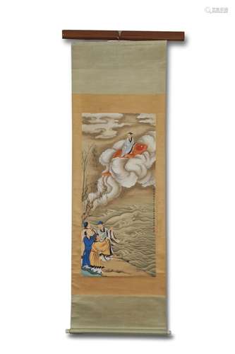 CHINESE SCROLL PAINTING, GU LUO