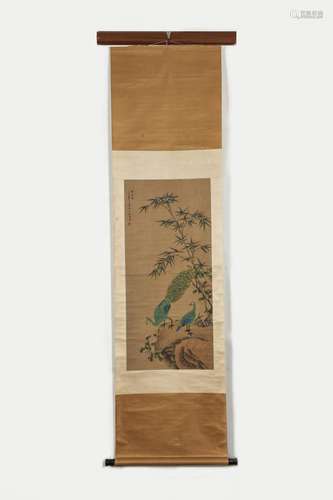 CHINESE SCROLL PAINTING, YANG JIN